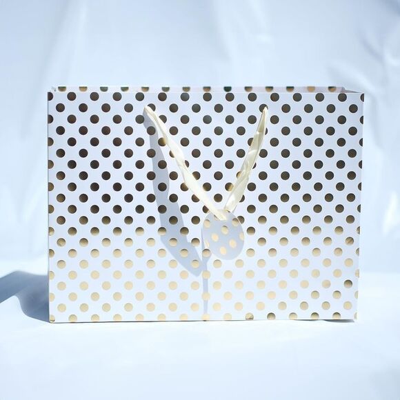 FlexiGoods 4-Pack Large Premium Quality Gift Bags for Christmas (4, gold) - Picture 3 of 5